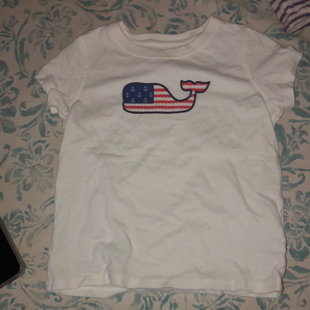 Little tee with American flag